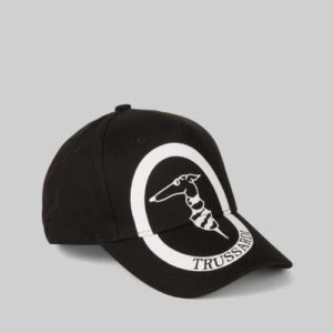 Trussardi Baseball cappello in cotone con logo monogram