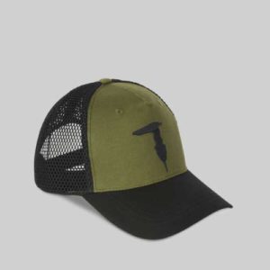 Trussardi Cappellino da baseball in tela e rete con logo