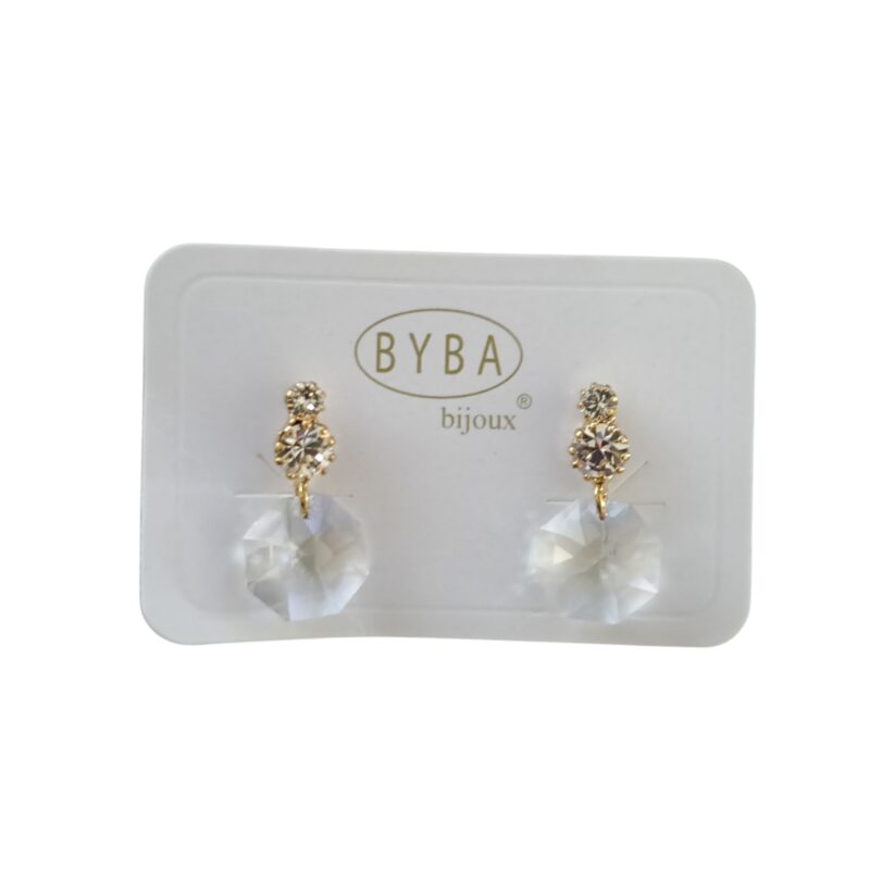 Byba Bijoux ORECCHINI PENDENTI CON PIETRE SWAROVSKY