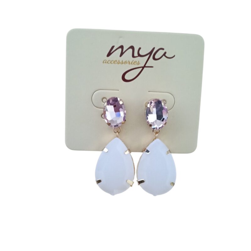 Mya Accessories Orecchini A Goccia Pendenti Rosa
