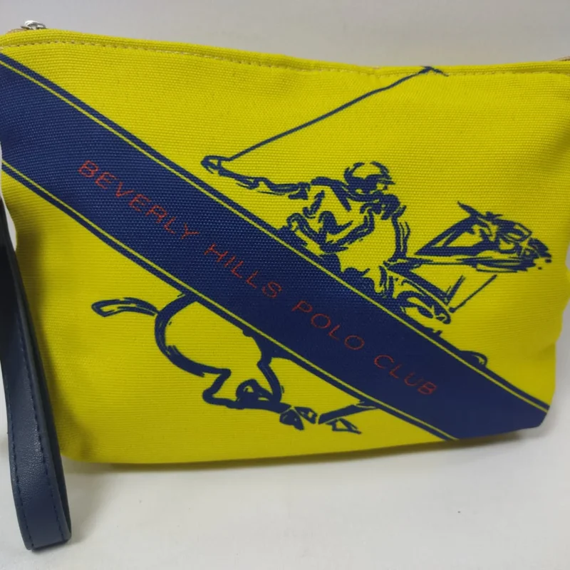 Polo Club Beverly Hills pochette da mare gialla con manico